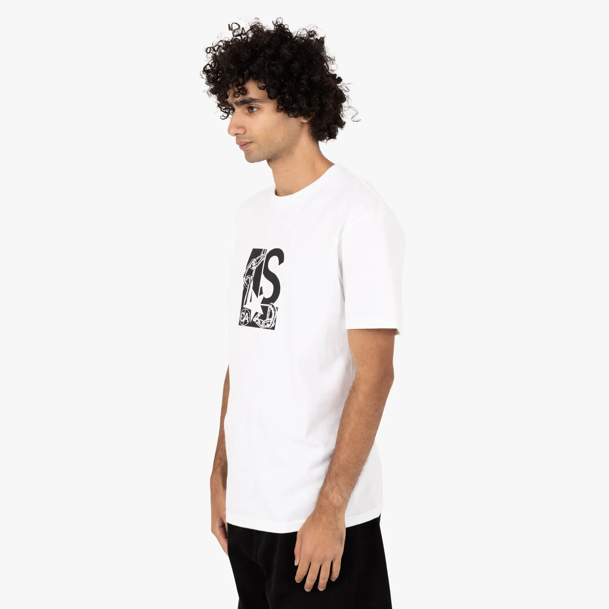 Livestock Chain Logo Early Adopter T-Shirt / Weiß