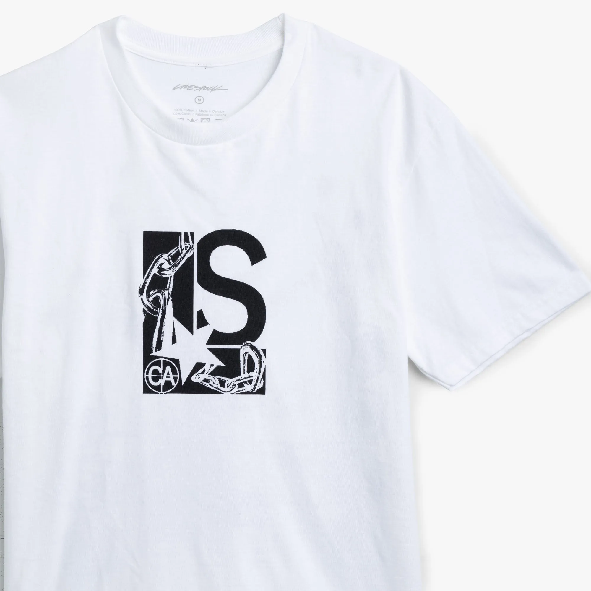 Livestock Chain Logo Early Adopter T-Shirt / Weiß