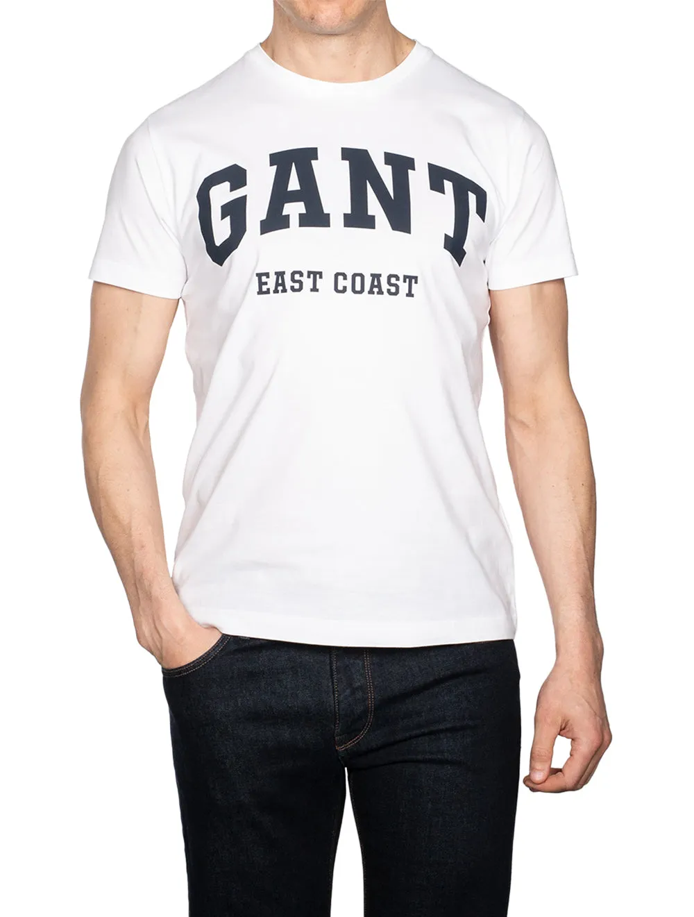Logo Kurzarm T-Shirt Weiß