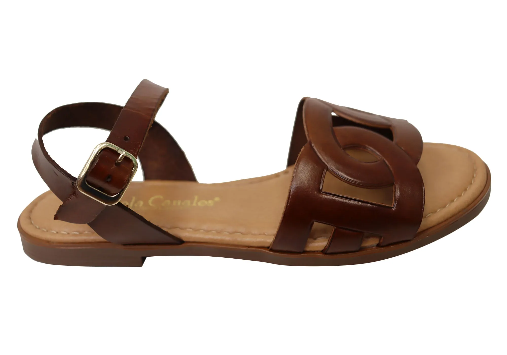 Lola Canales Corin Damen Bequeme Ledersandalen Hergestellt in Spanien Lola Canales Schuhe