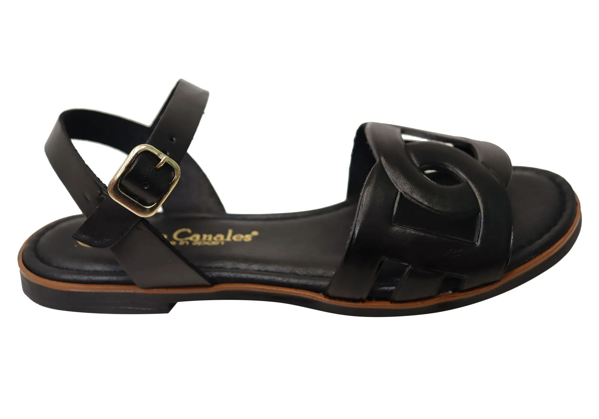 Lola Canales Corin Damen Bequeme Ledersandalen Hergestellt in Spanien Lola Canales Schuhe