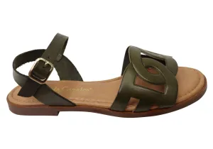 Lola Canales Corin Damen Bequeme Ledersandalen Hergestellt in Spanien Lola Canales Schuhe