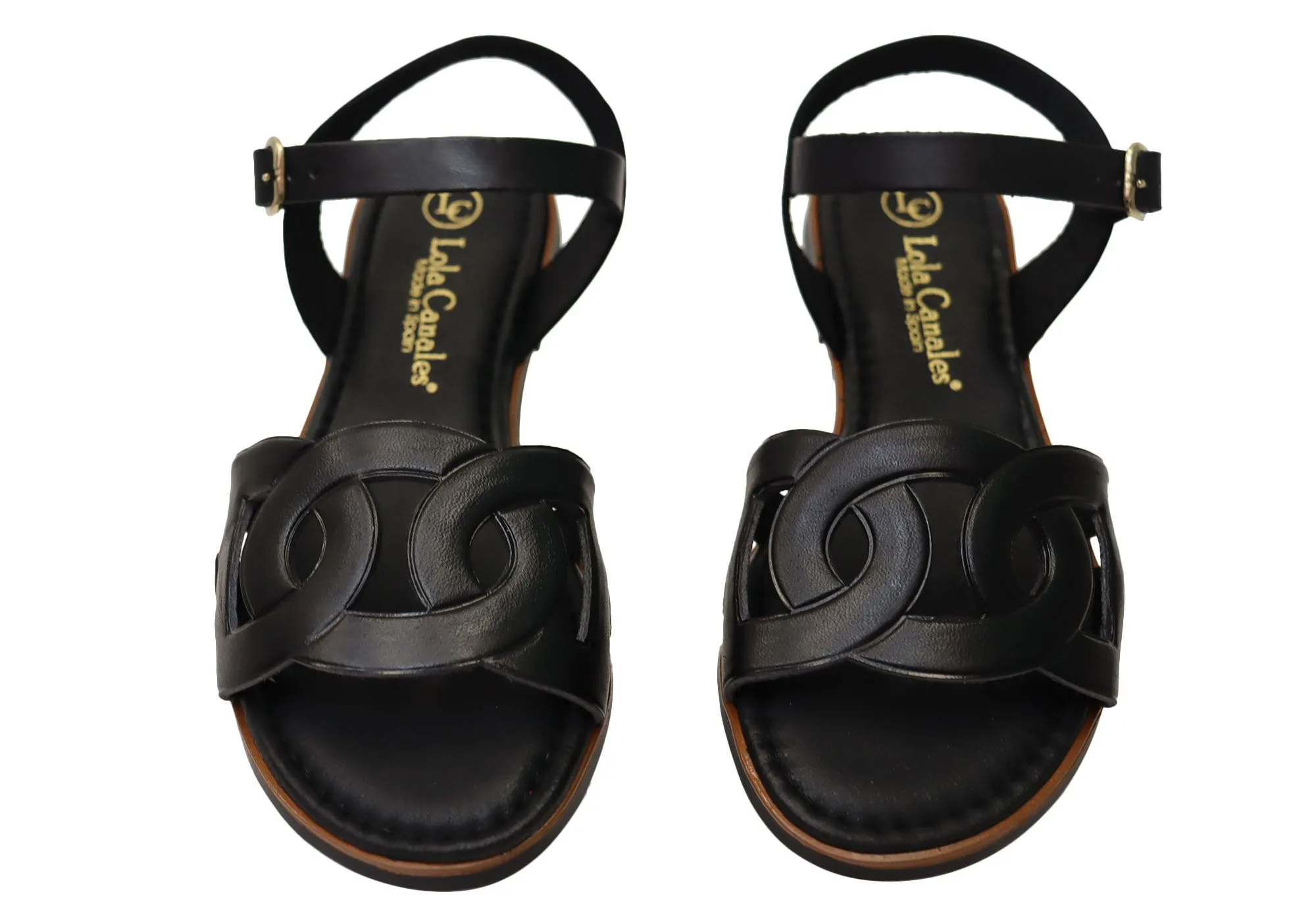 Lola Canales Corin Damen Bequeme Ledersandalen Hergestellt in Spanien Lola Canales Schuhe