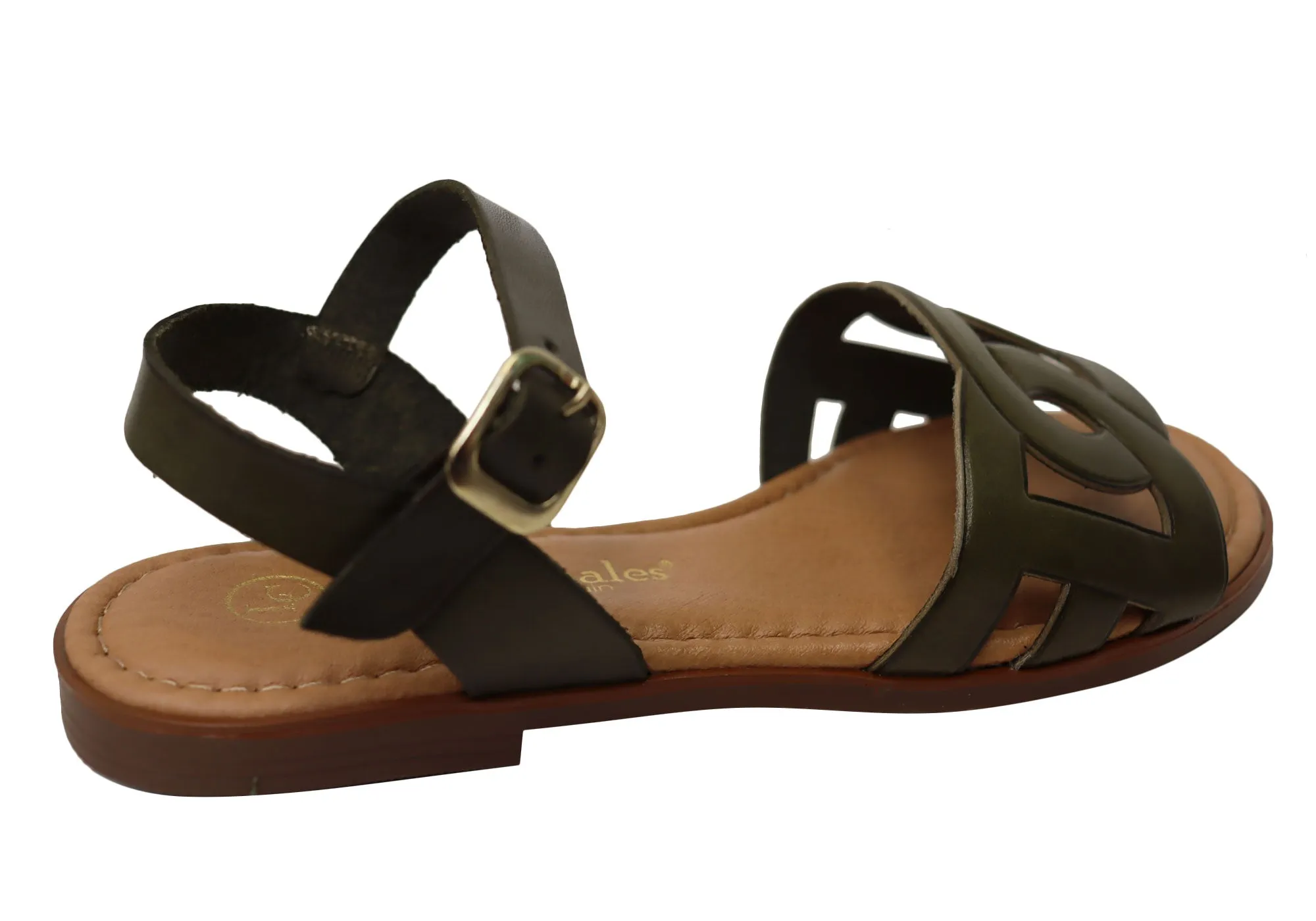Lola Canales Corin Damen Bequeme Ledersandalen Hergestellt in Spanien Lola Canales Schuhe