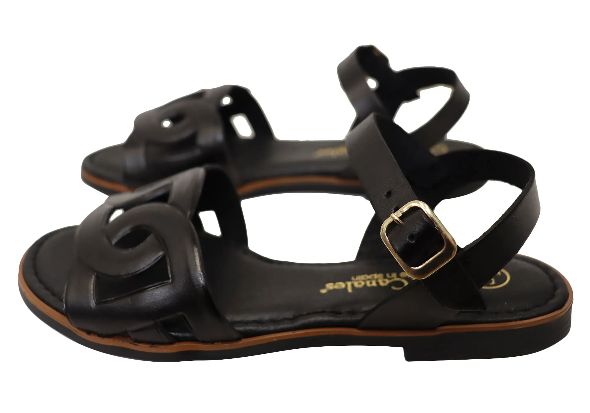 Lola Canales Corin Damen Bequeme Ledersandalen Hergestellt in Spanien Lola Canales Schuhe