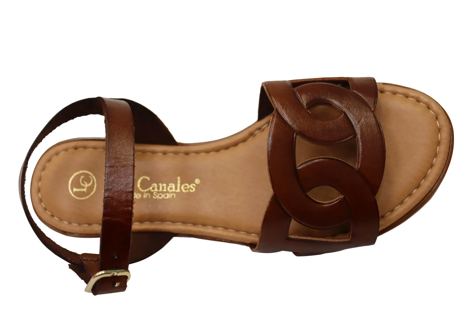 Lola Canales Corin Damen Bequeme Ledersandalen Hergestellt in Spanien Lola Canales Schuhe