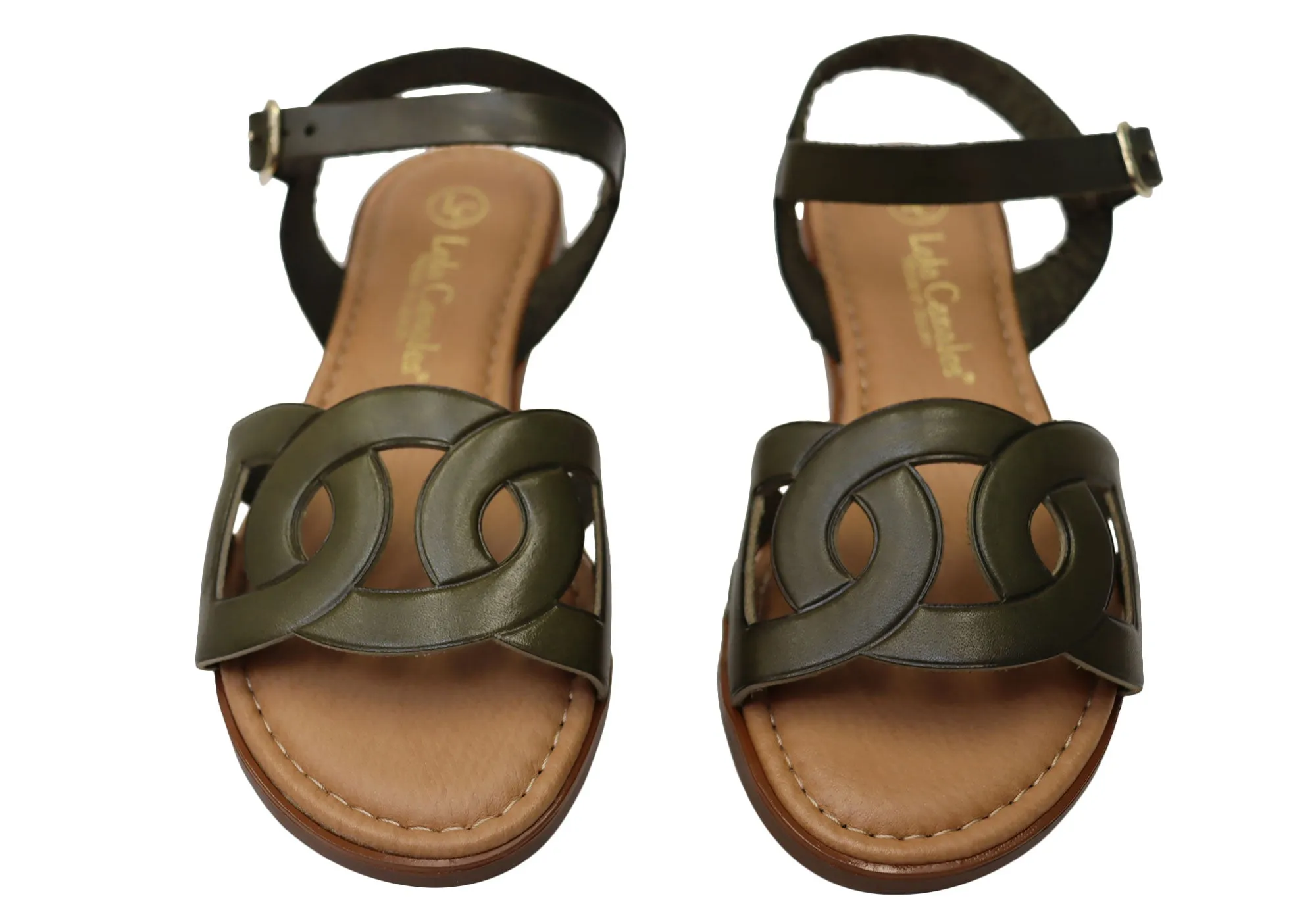 Lola Canales Corin Damen Bequeme Ledersandalen Hergestellt in Spanien Lola Canales Schuhe