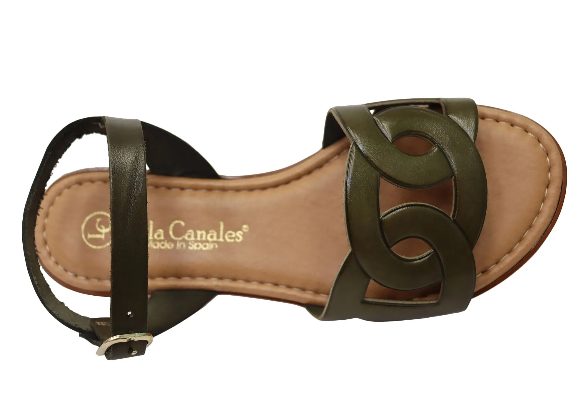 Lola Canales Corin Damen Bequeme Ledersandalen Hergestellt in Spanien Lola Canales Schuhe
