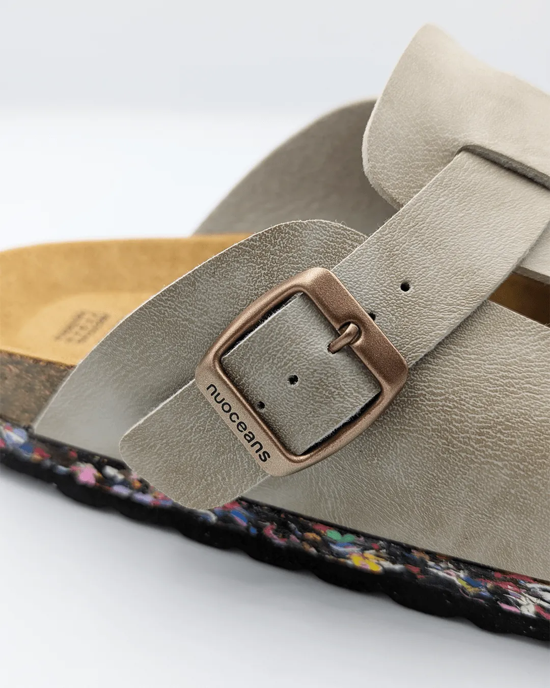 London Unisex Vegan-Leder Clogs | Nebel