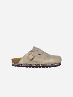 London Unisex Vegan-Leder Clogs | Nebel