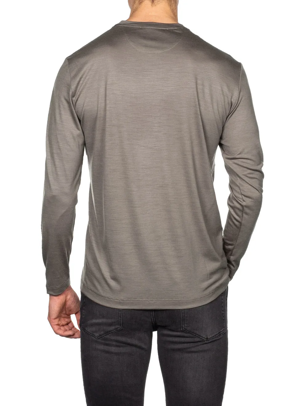 Langarm T-Shirt Braun