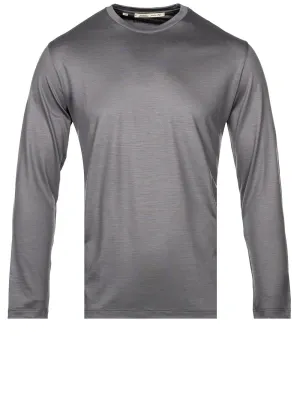 Langarm T-Shirt Grau