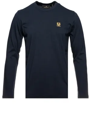 Langärmliges T-Shirt in Marineblau