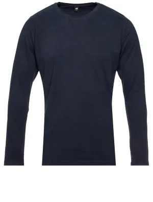 Langarm T-Shirt Dunkelblau