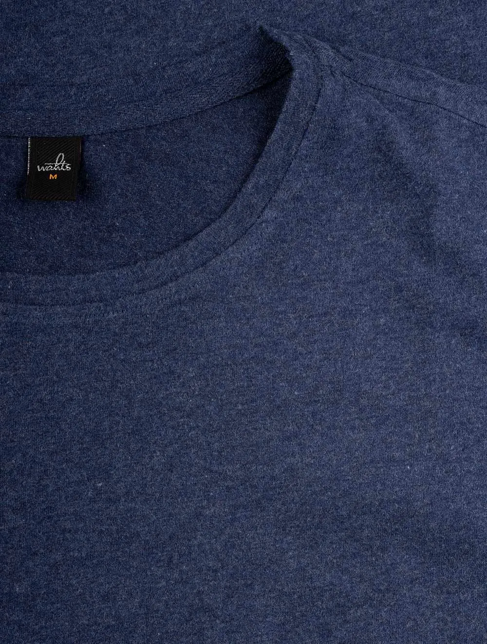 Langarm T-Shirt Saphirblau Melange