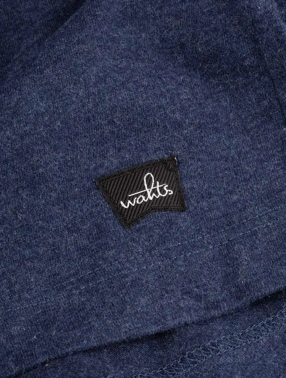 Langarm T-Shirt Saphirblau Melange
