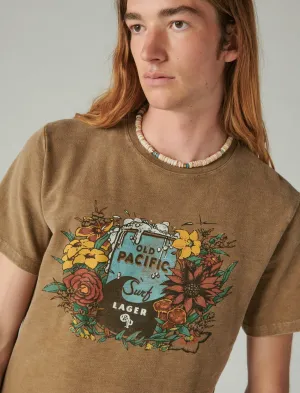 Lucky Brand Old Pacific Lager T-Shirt Otter Lucky Brand