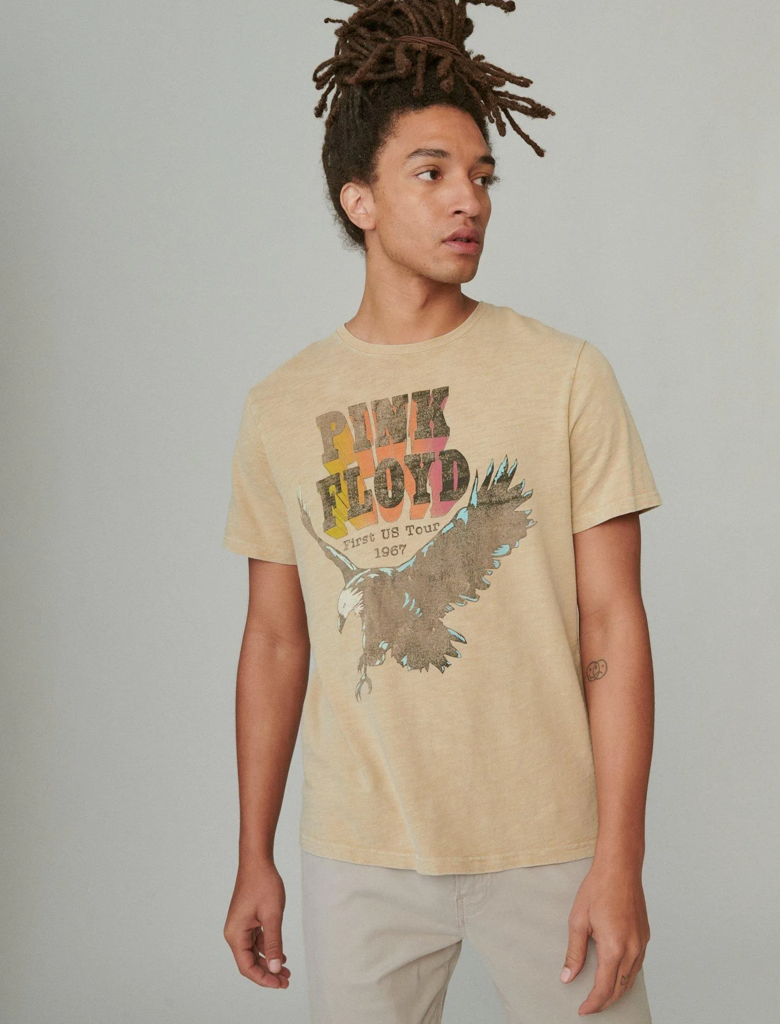 Lucky Brand Pink Floyd Adler T-Shirt Maisstängel Lucky Brand