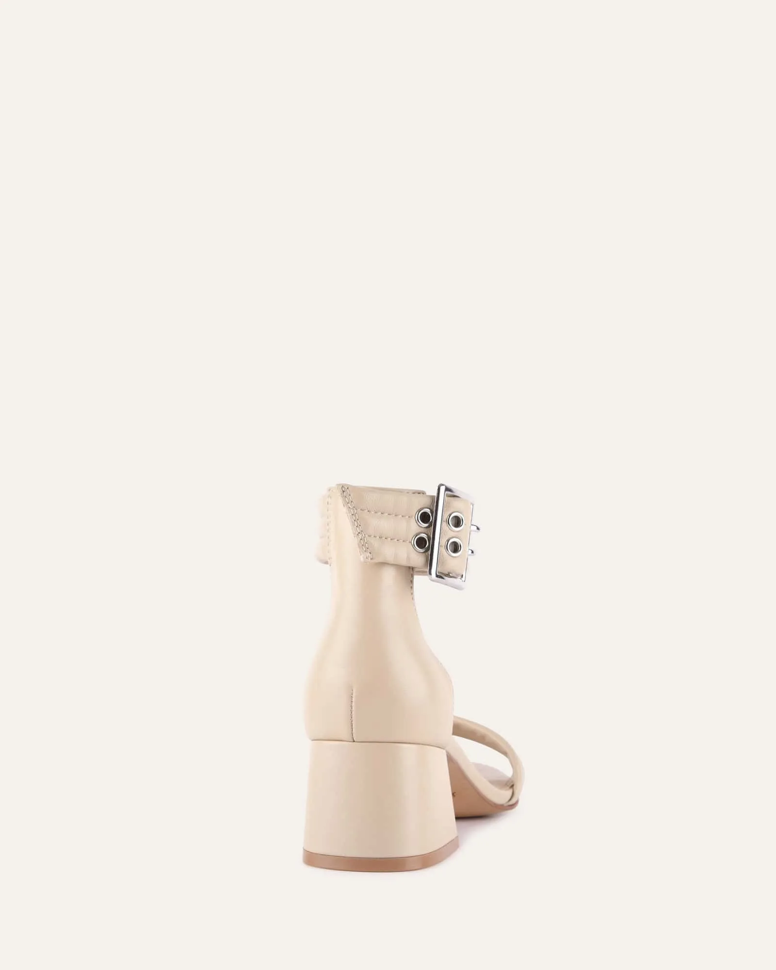 LYRIC MID HEEL SANDALEN SAND LEDER