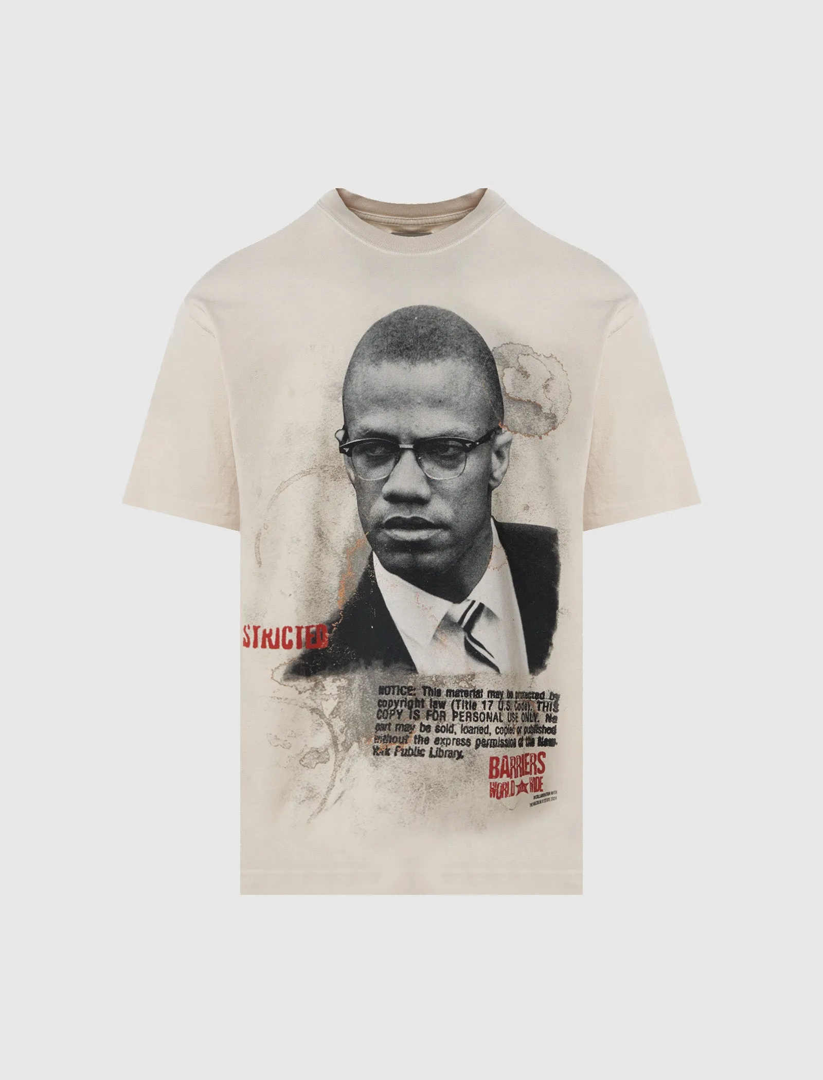 MALCOLM X PORTRAIT T-SHIRT