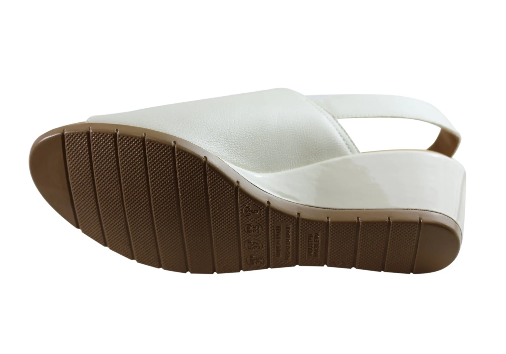 Malu Supercomfort Elora Damen Komfort Keil-Sandalen Hergestellt in Brasilien Malu Supercomfort Schuhe