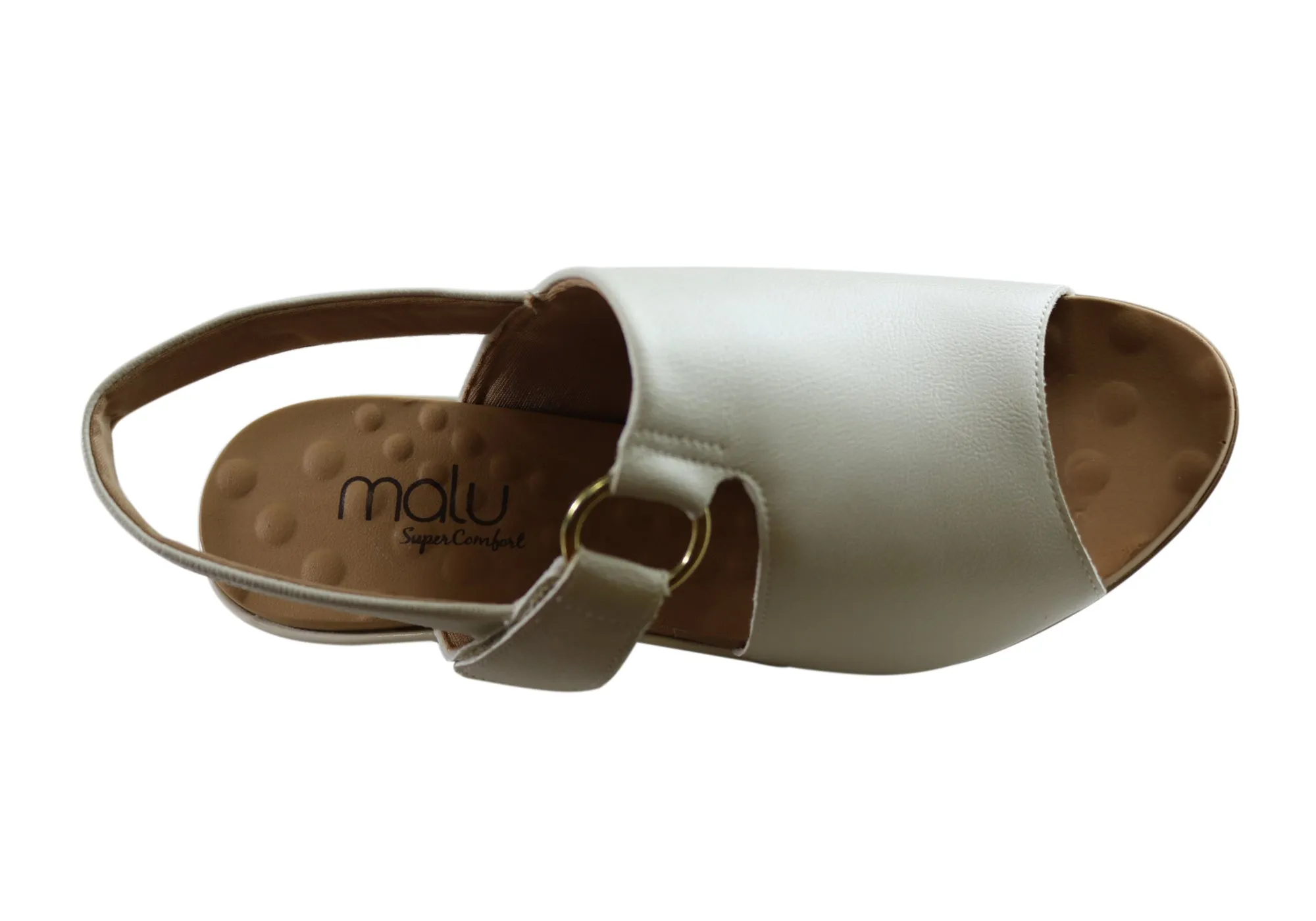 Malu Supercomfort Elora Damen Komfort Keil-Sandalen Hergestellt in Brasilien Malu Supercomfort Schuhe