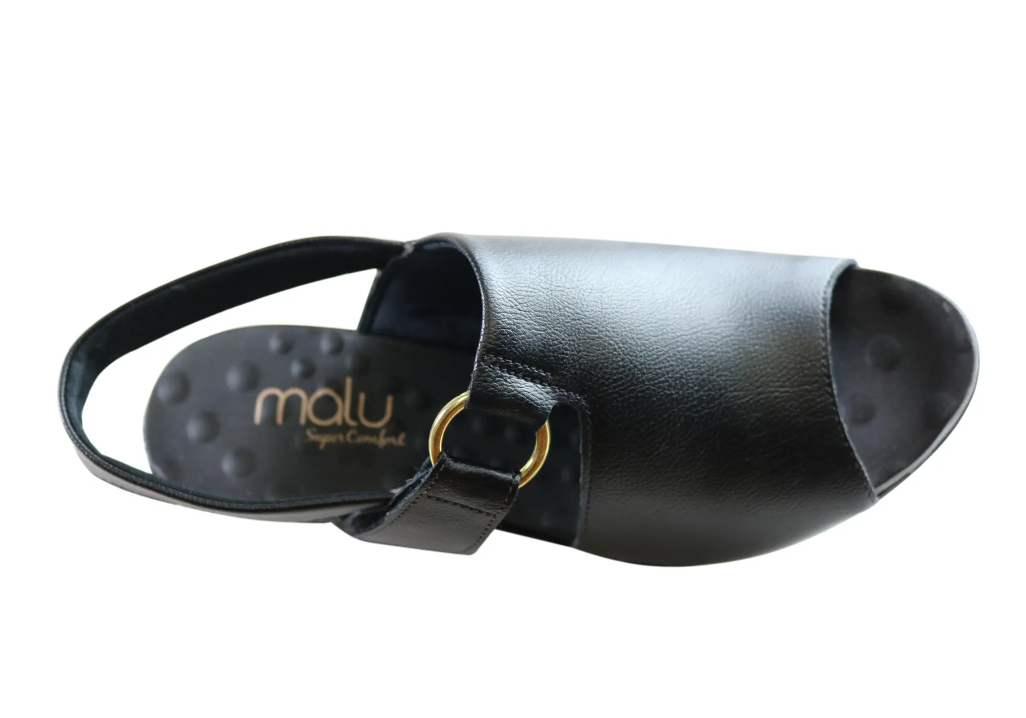 Malu Supercomfort Elora Damen Komfort Keil-Sandalen Hergestellt in Brasilien Malu Supercomfort Schuhe