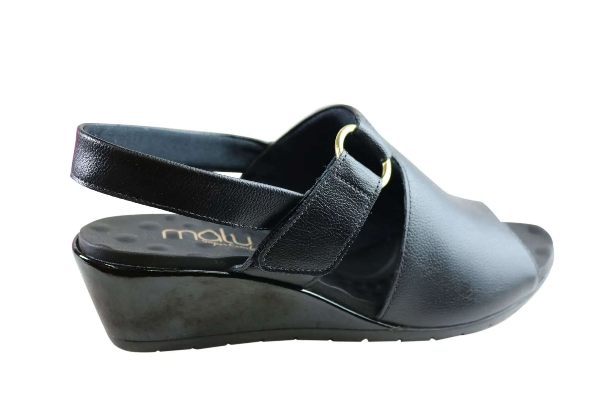 Malu Supercomfort Elora Damen Komfort Keil-Sandalen Hergestellt in Brasilien Malu Supercomfort Schuhe