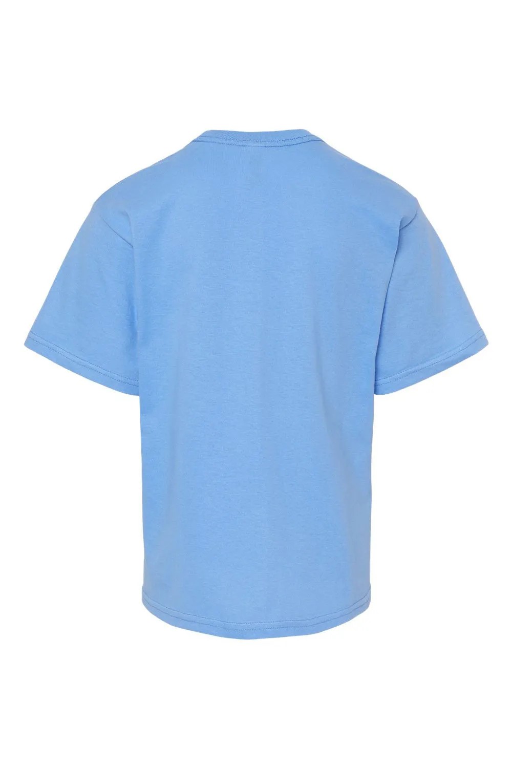 M&O Youth Gold Soft Touch Kurzarm Rundhals T-Shirt - Carolina Blau