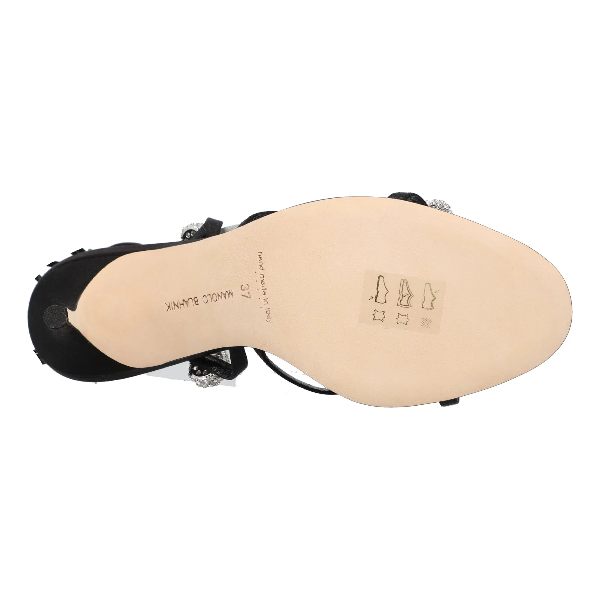 Manolo Blahnik Elsaka Sandale Schwarze Schuhe_Manolo-Blahnik