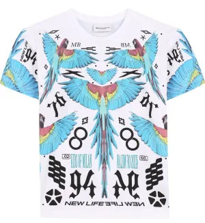 Marcelo Burlon Kids Jungen ALL OVER WINGS T-Shirt