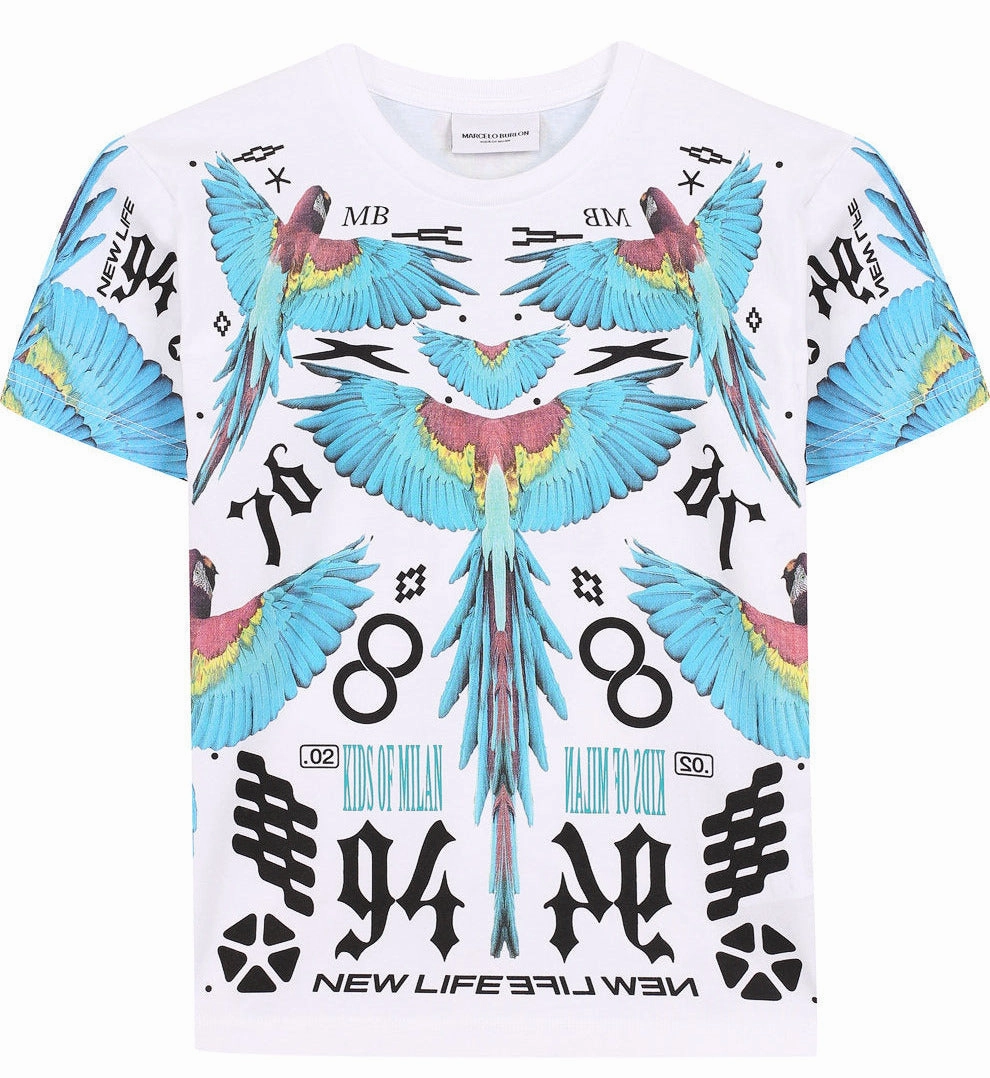Marcelo Burlon Kids Jungen ALL OVER WINGS T-Shirt