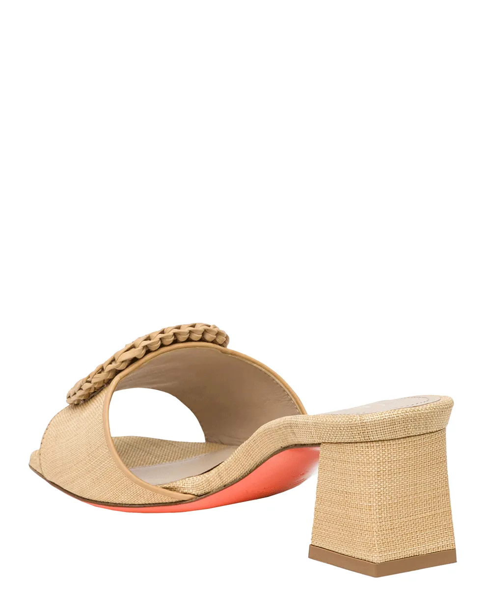 Marta Raffia Riemchensandalette in Beige