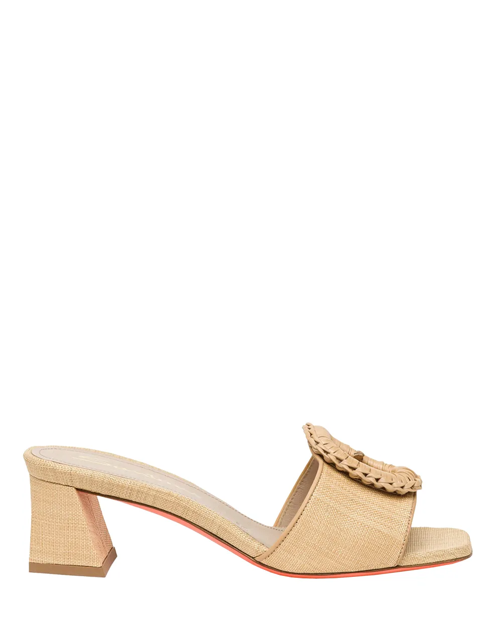 Marta Raffia Riemchensandalette in Beige
