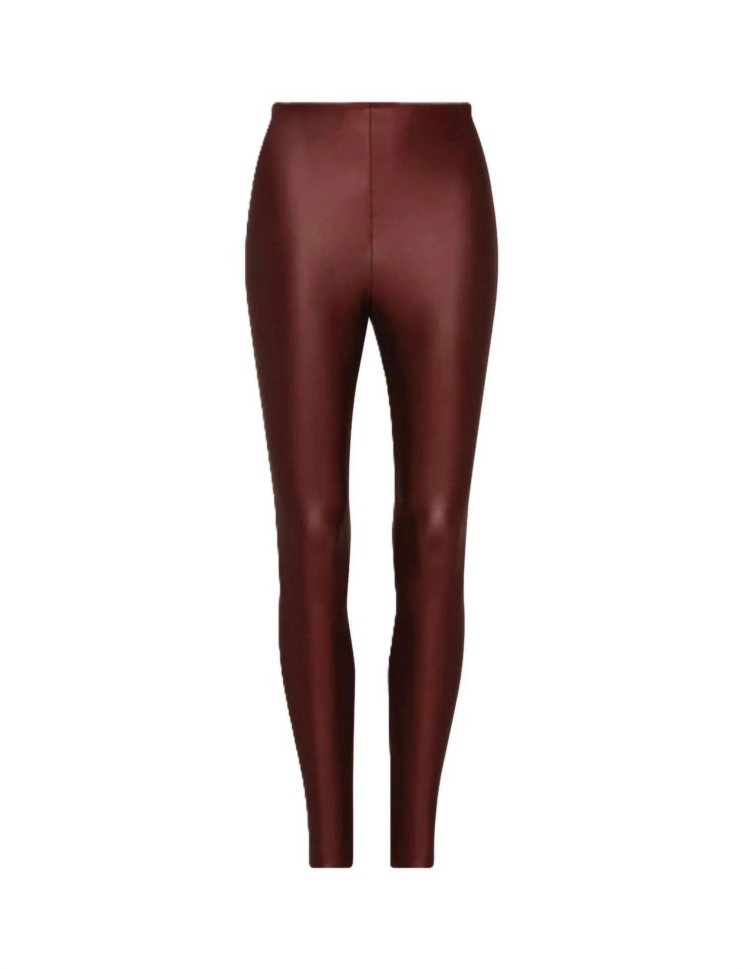 Matte Metallische Leggings In Kupfer