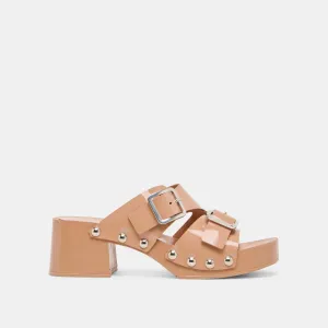MELODY HEELS BRAUNES LEDER