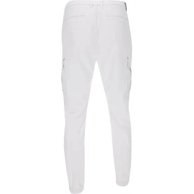 Herren Cargo Joggerhose Weiß