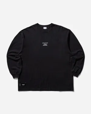 Herren 40PCT verstärktes Langarm-T-Shirt Schwarz