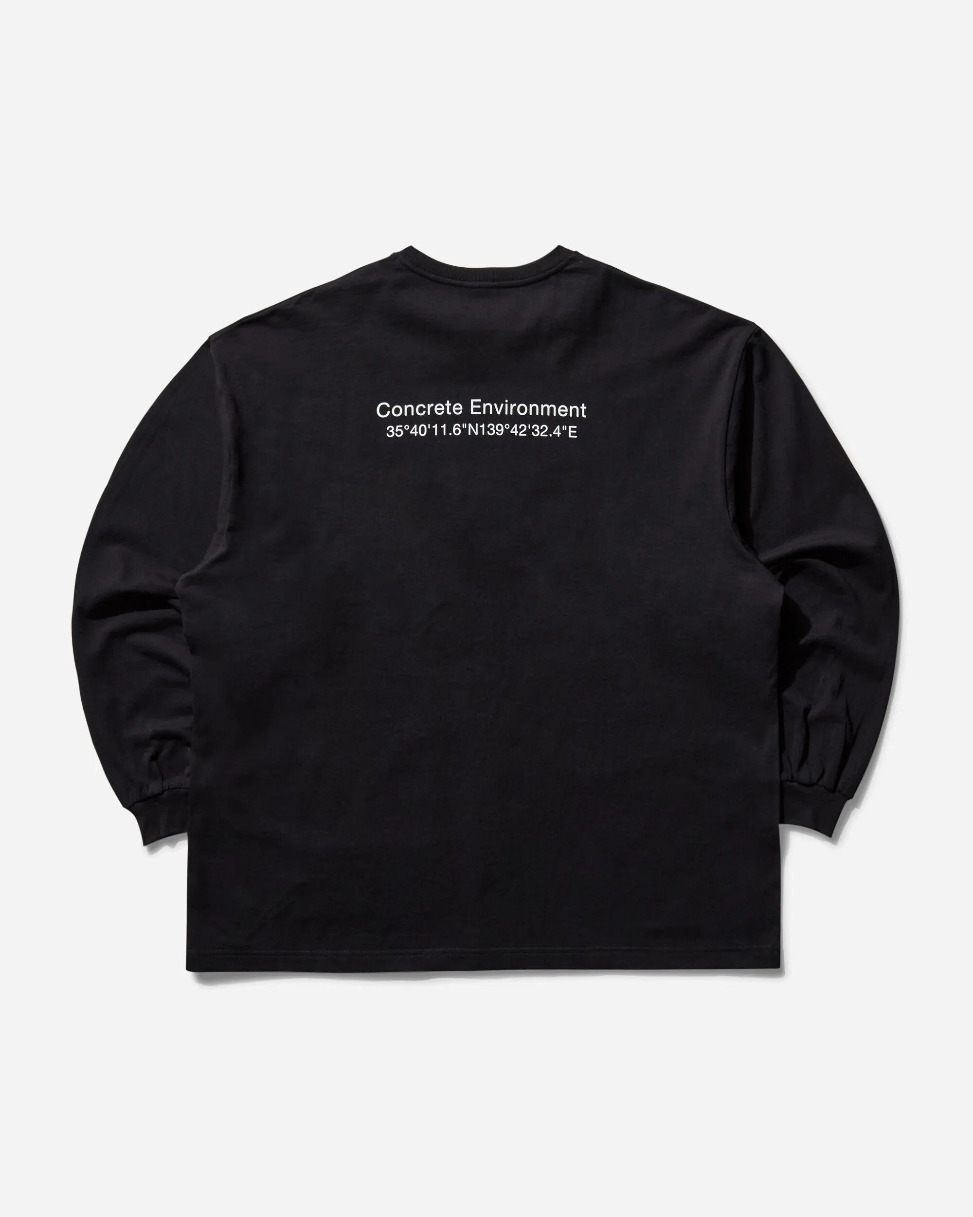 Herren 40PCT verstärktes Langarm-T-Shirt Schwarz