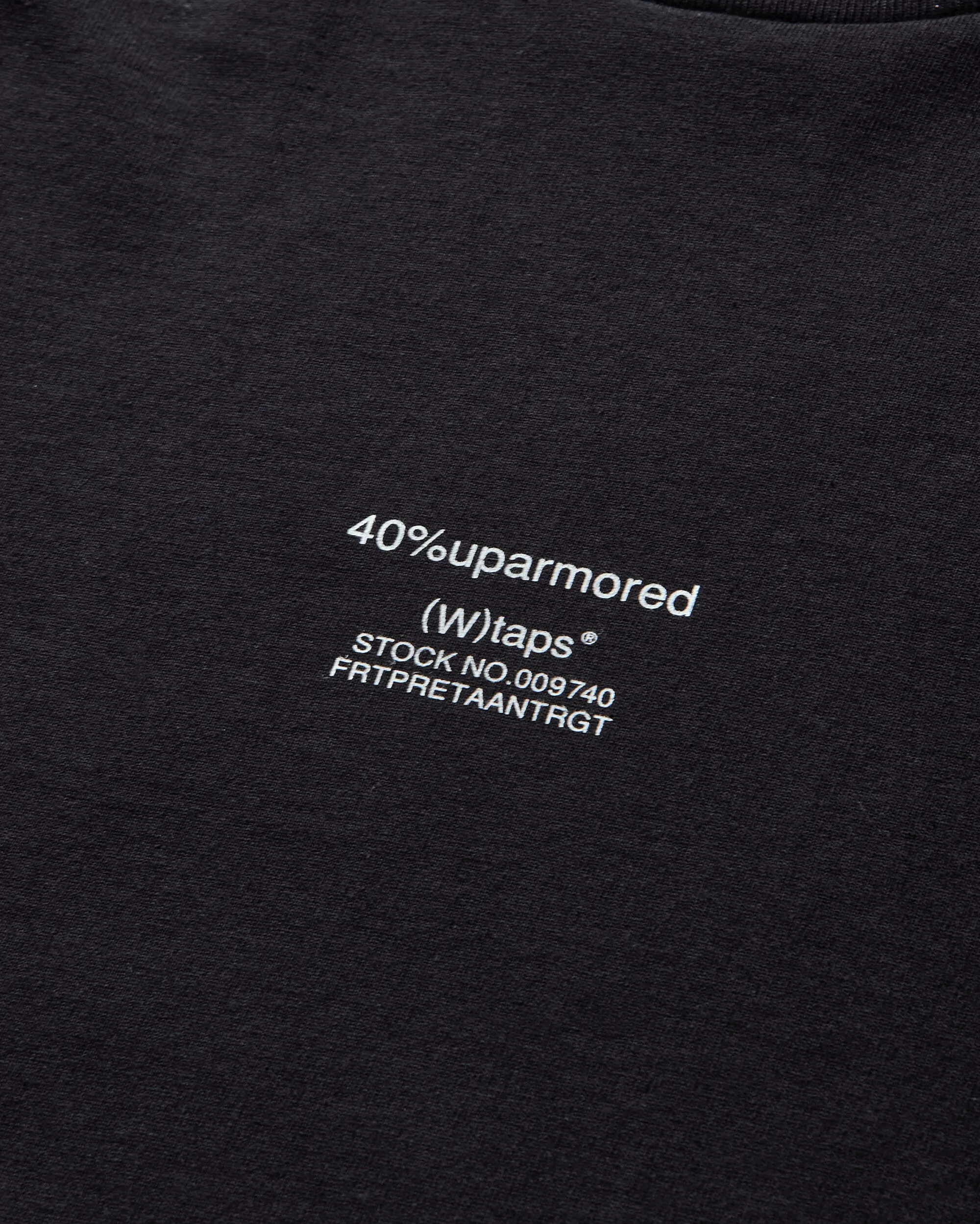 Herren 40PCT verstärktes Langarm-T-Shirt Schwarz