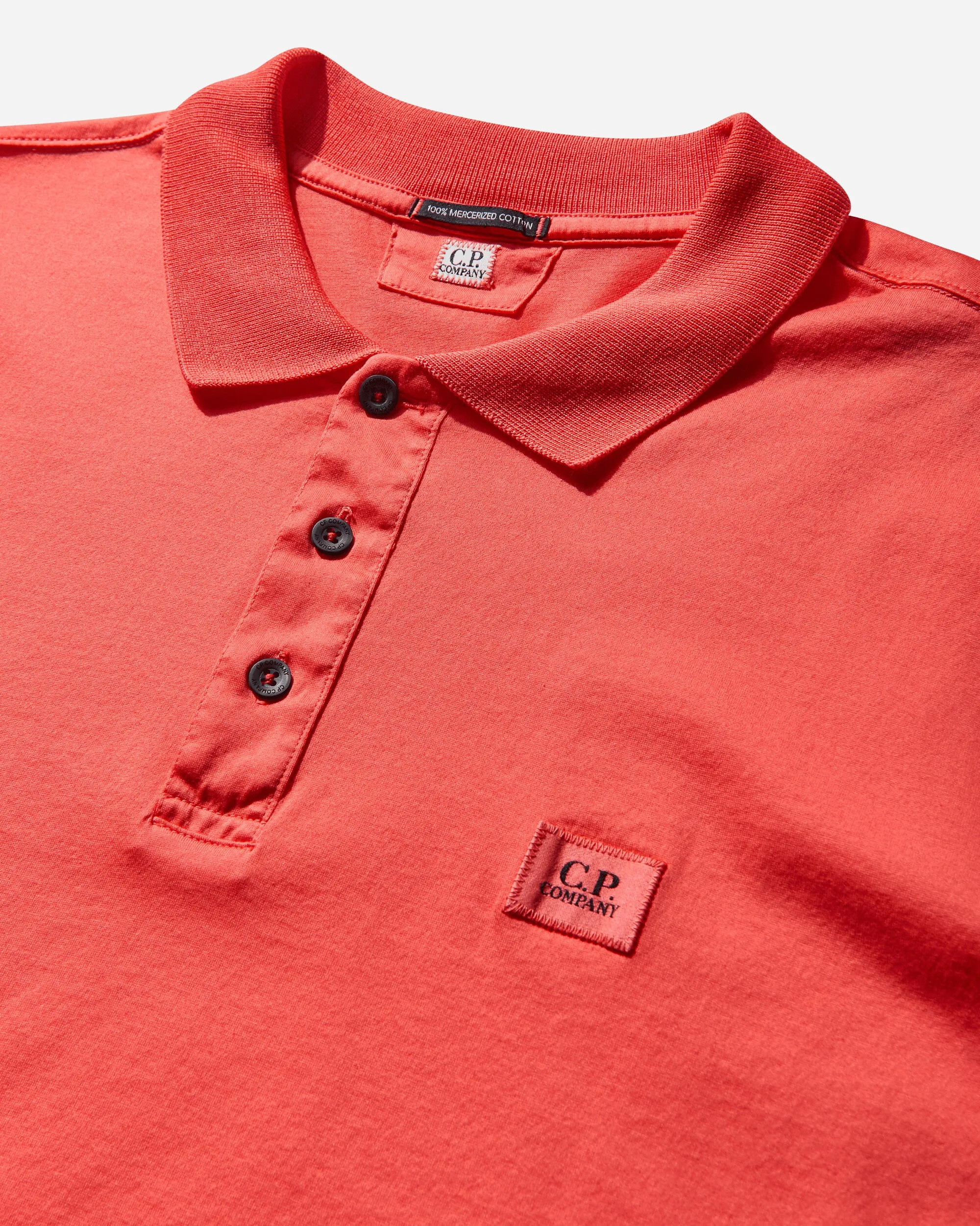 Herren 70/2 Mercerisiertes Jersey Polohemd Poinciana