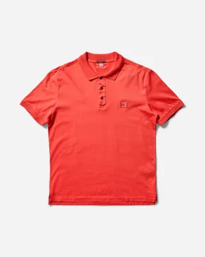 Herren 70/2 Mercerisiertes Jersey Polohemd Poinciana