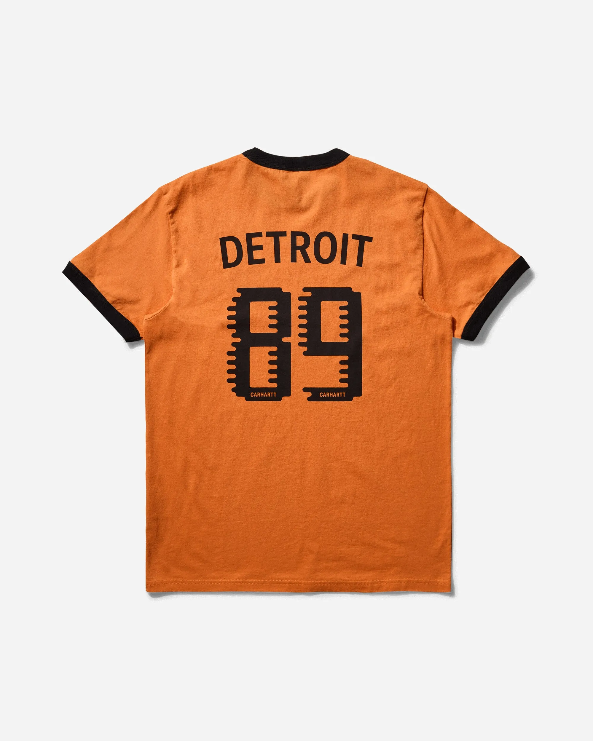 Herren 89 Ringer T-Shirt Kürbis