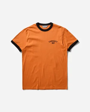 Herren 89 Ringer T-Shirt Kürbis
