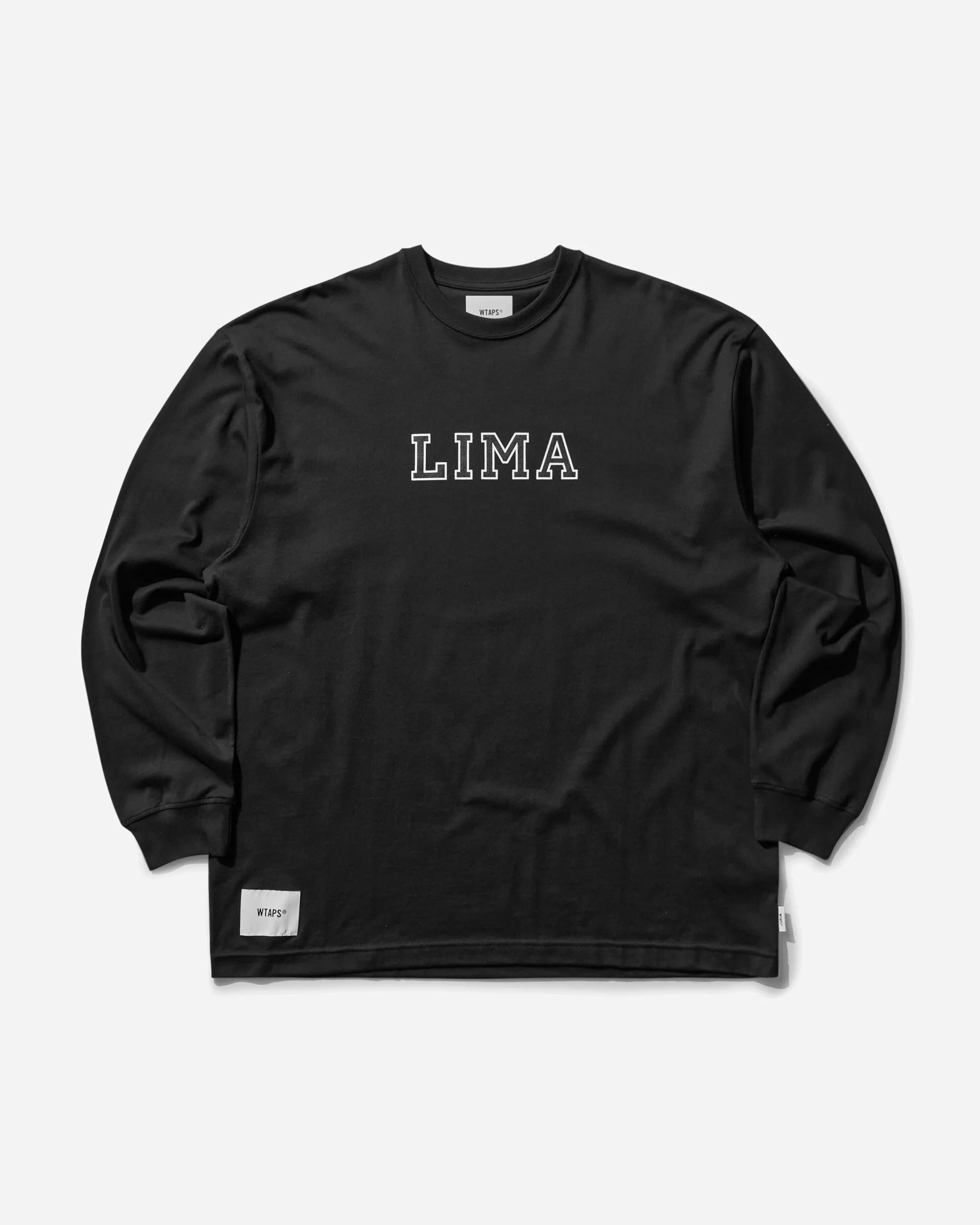 Herren Academy Langarm T-Shirt Schwarz