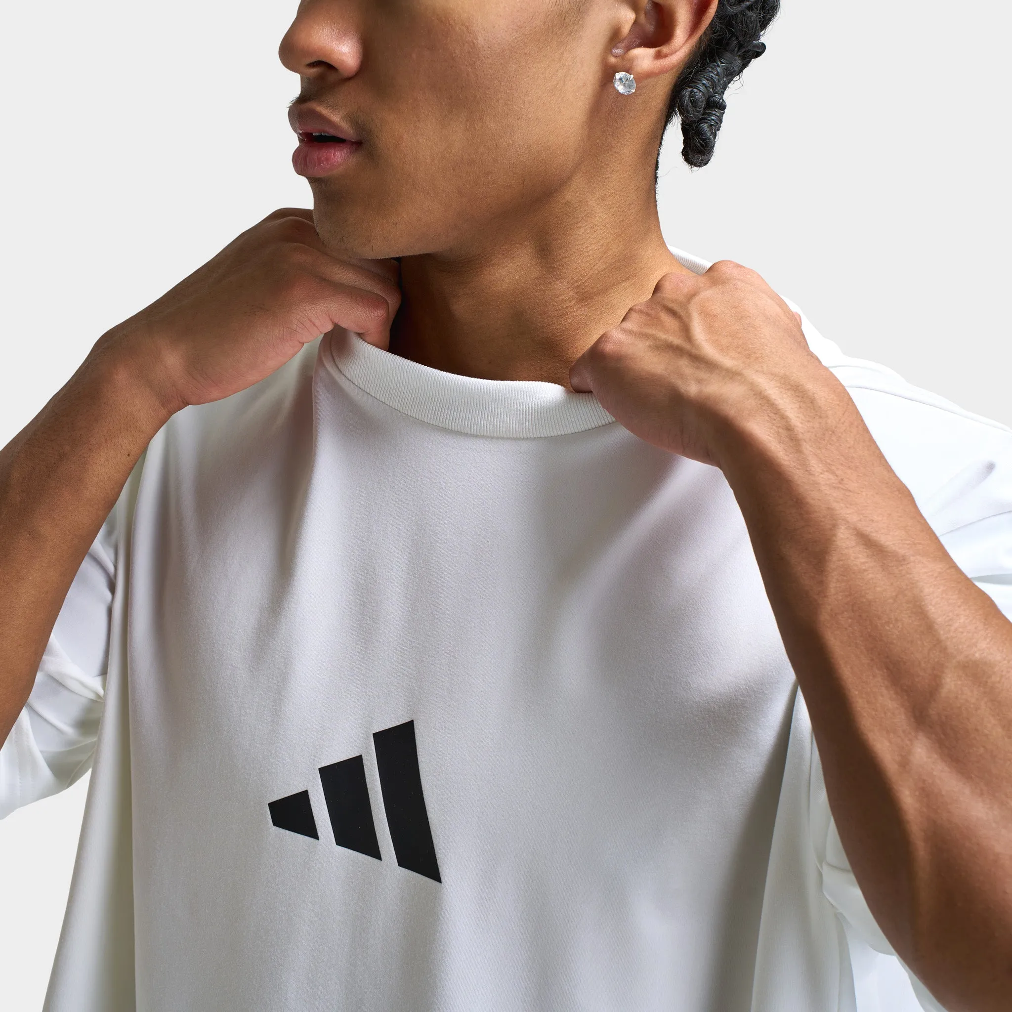 Herren Adidas adidas Z.N.E. Loose-Fit T-Shirt / Weiß