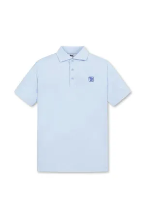 Herren ATHLETIC Polohemd mit umgekehrtem Kragen in Blau