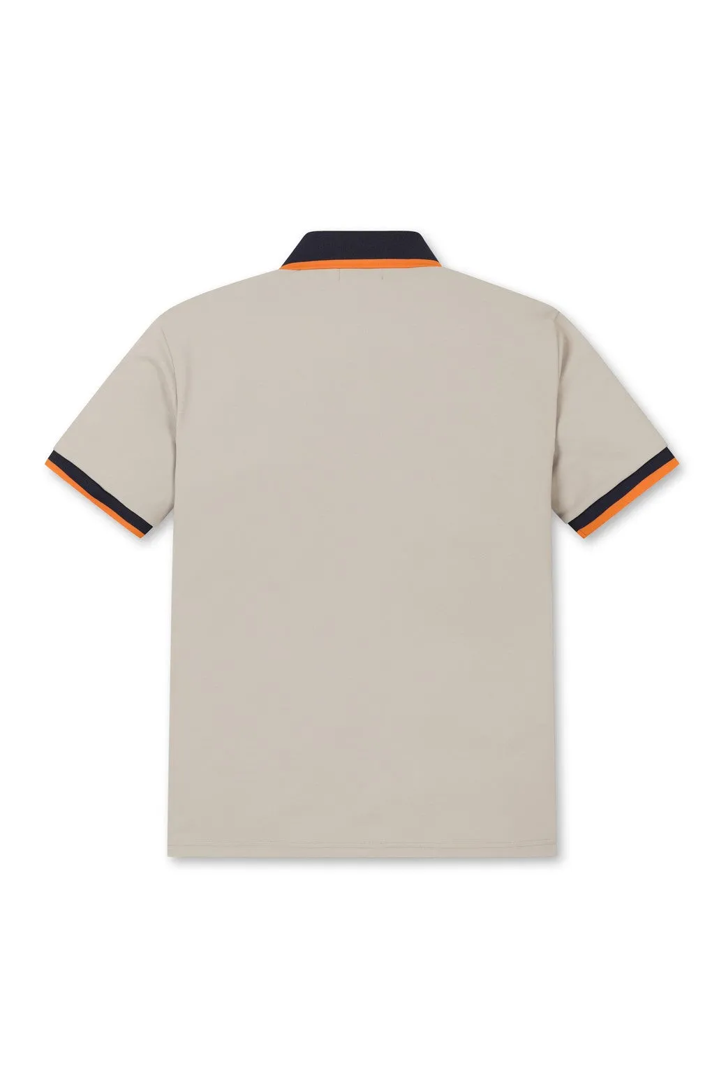 Herren ATHLETIC Farbstreifen Polo Braun