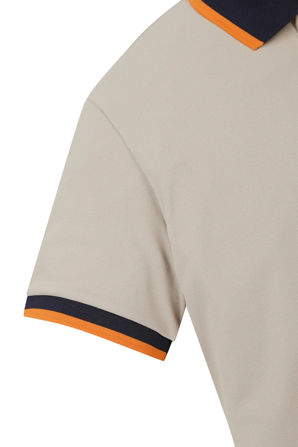 Herren ATHLETIC Farbstreifen Polo Braun