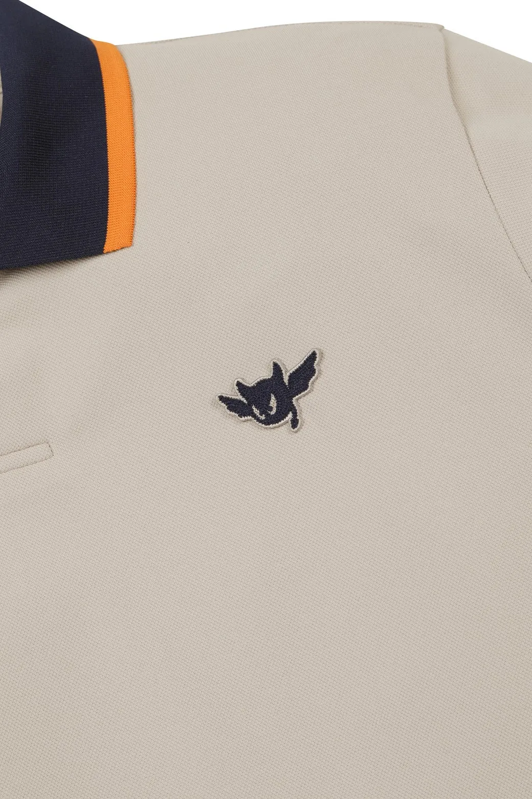 Herren ATHLETIC Farbstreifen Polo Braun